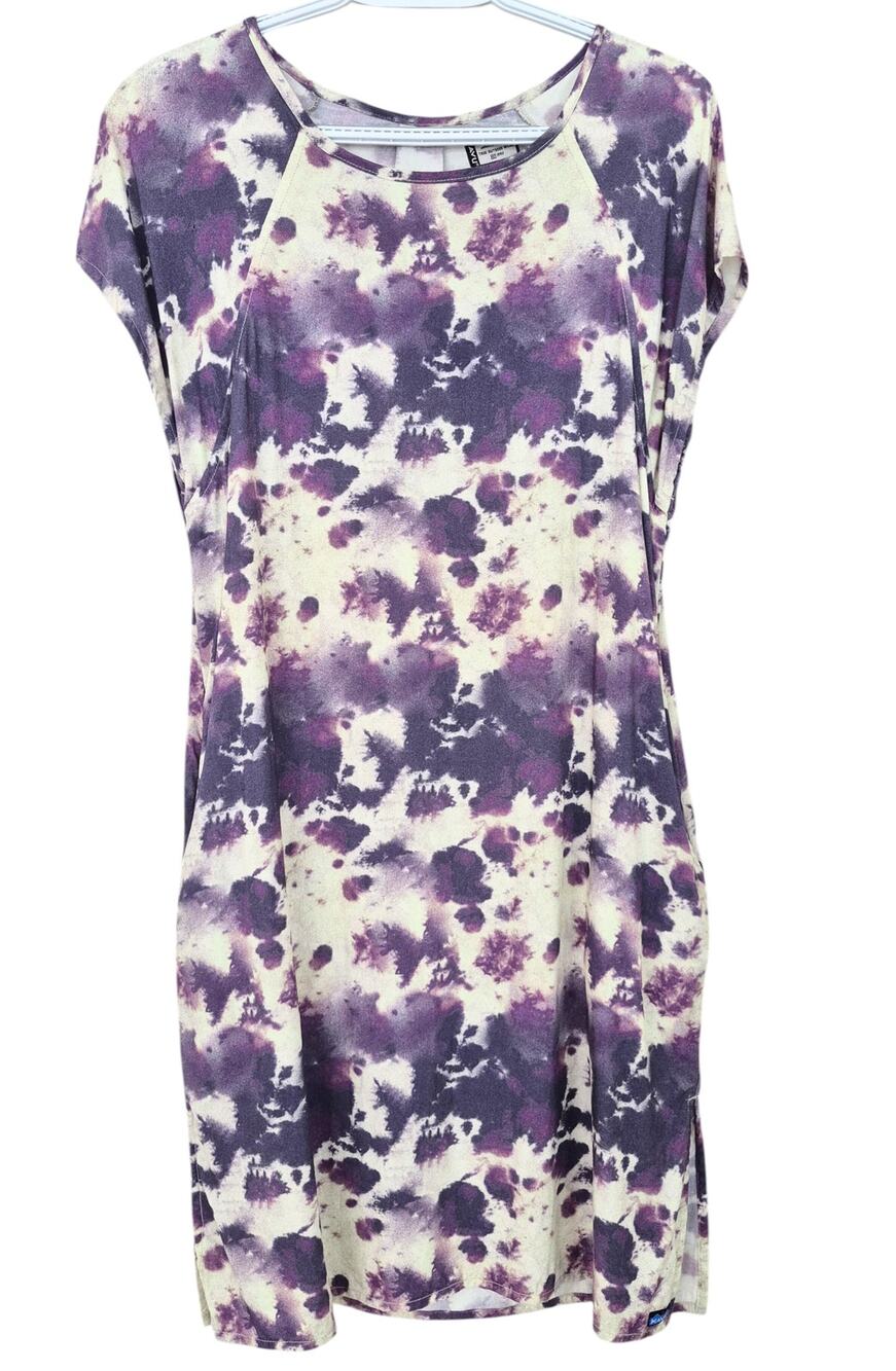 Kavu Somerton Athleisure Dress Small Orchid Tie Dye Sporty Soft Comfy Lagenlook